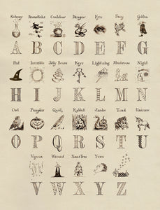 MinaLima Harry's Alphabet Poster